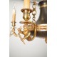 Lámpara de bronce dorado de estilo imperio