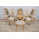 Seis sillas de estilo Luis XVI