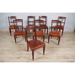 Huit chaises style anglais