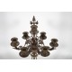 Pareja de candelabros de bronce Napoleón III de estilo Barbedienne
