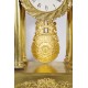 Reloj imperio de bronce dorado