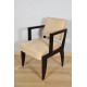 Cuatro sillones lacados en negro 1940