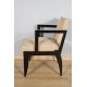 Cuatro sillones lacados en negro 1940