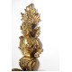 Cuatro apliques de bronce dorado estilo Luis XVI