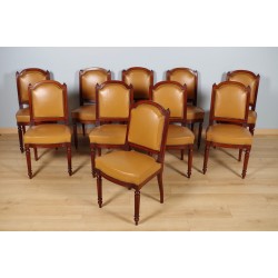 Diez sillas de la época de Napoleón III