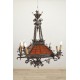 Lámpara de suspensión de estilo gótico Viollet-le-Duc