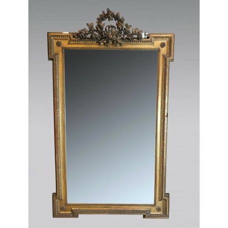 Espejo estilo Luis XVI madera dorada Napoleón III