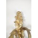 Pareja de apliques de bronce dorado estilo Luis XV